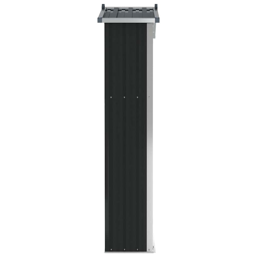 Gerätehaus 116X45X175 Cm Verzinkter Stahl