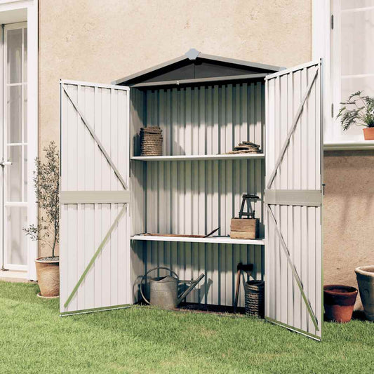 Gerätehaus 116X45X175 Cm Verzinkter Stahl
