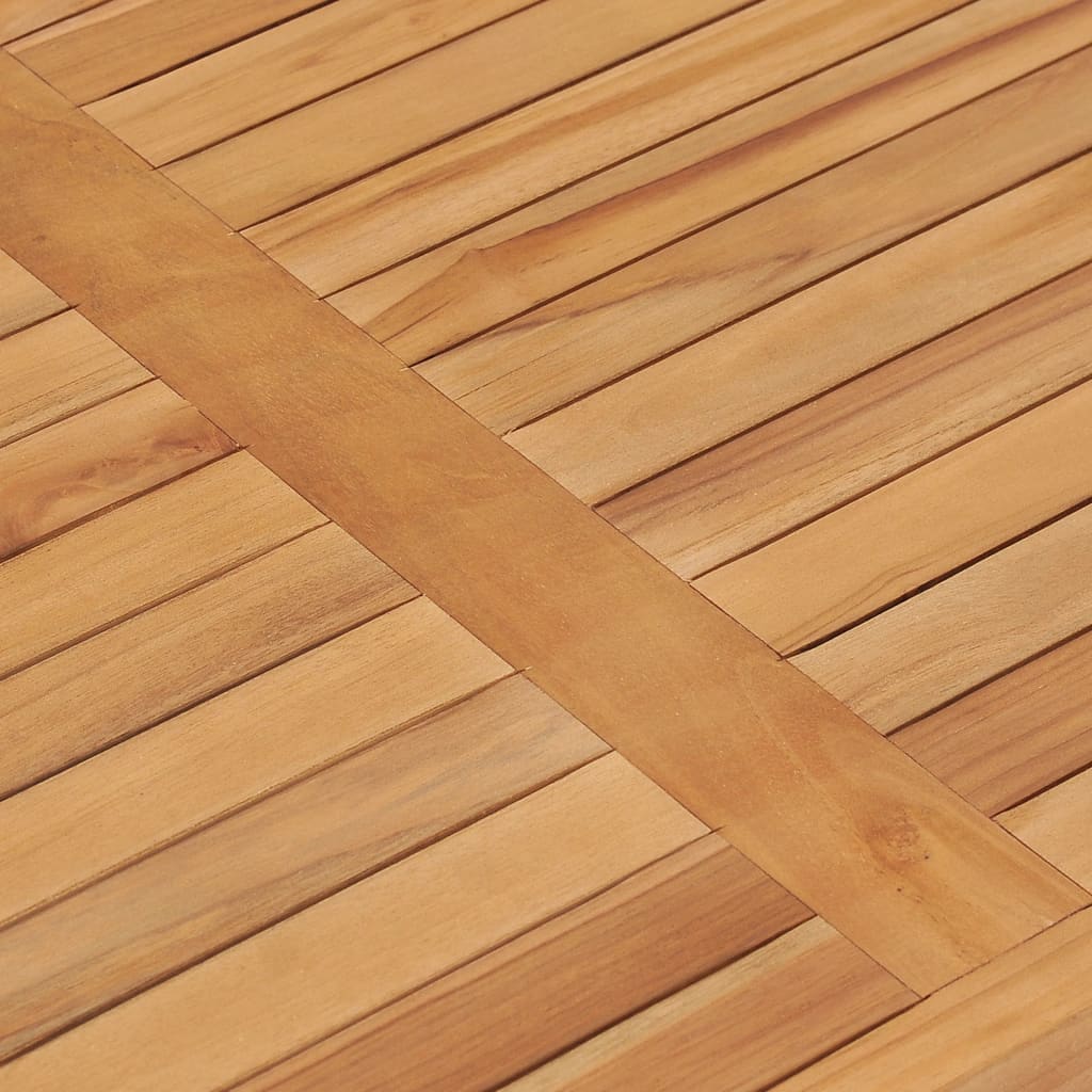 Garten-Esstisch 120X70X77 Cm Massivholz Teak