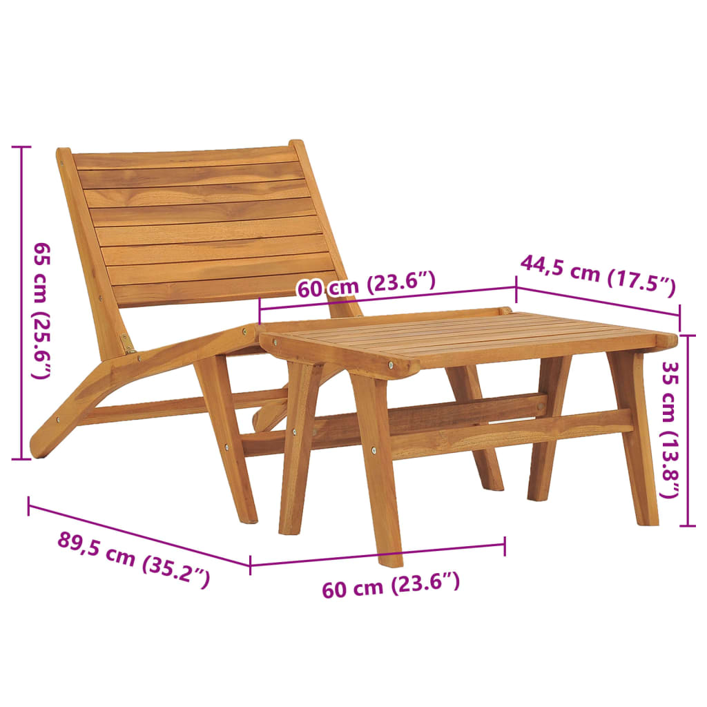 Gartenstuhl Massivholz Teak