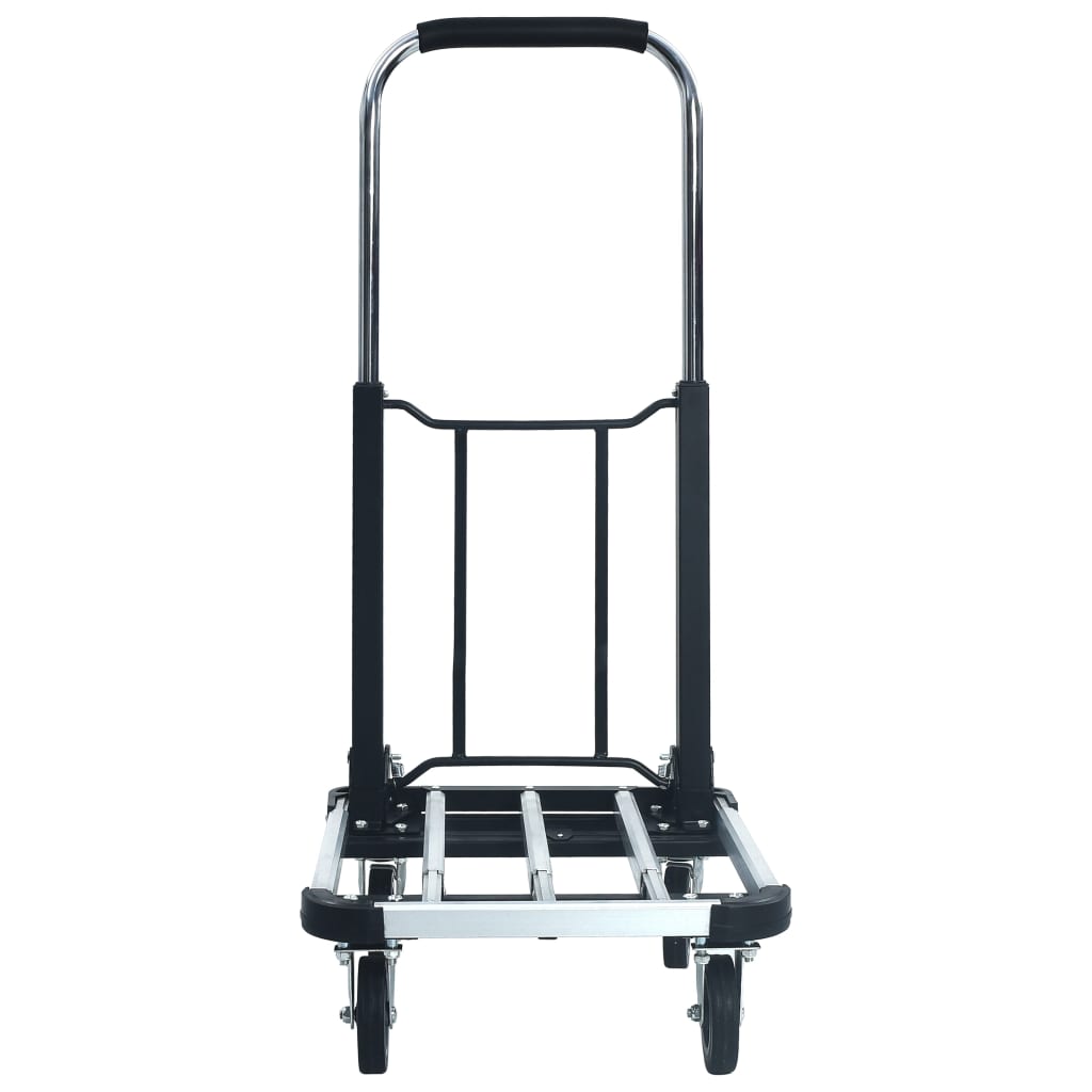 Transportwagen Klappbar 150 Kg Aluminium Silbern