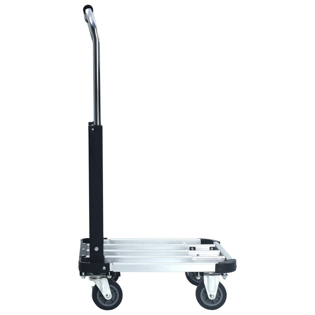 Transportwagen Klappbar 150 Kg Aluminium Silbern