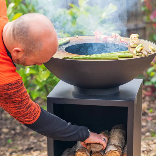Redfire Feuerschale Mit Grill Onyx 60 Cm Mit Abdeckung Türkis