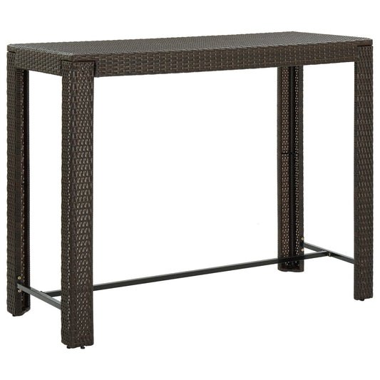 Garten-Bartisch 140,5X60,5X110,5 Cm Poly Rattan