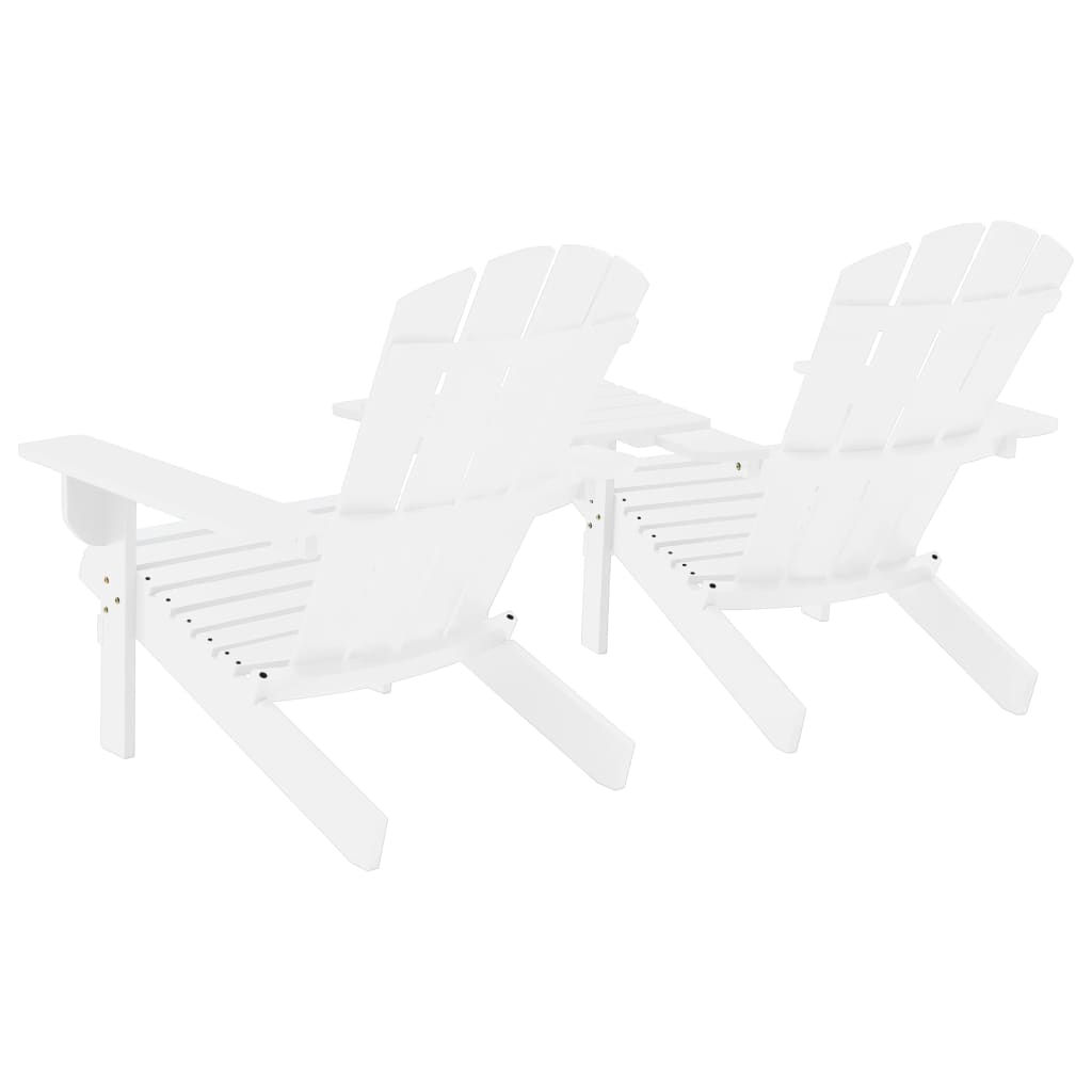 Adirondack-Gartenstühle Mit Tisch Massivholz Tanne