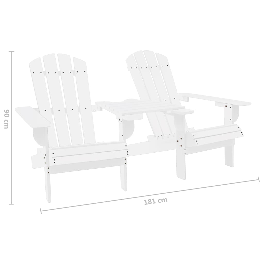 Adirondack-Gartenstühle Mit Tisch Massivholz Tanne