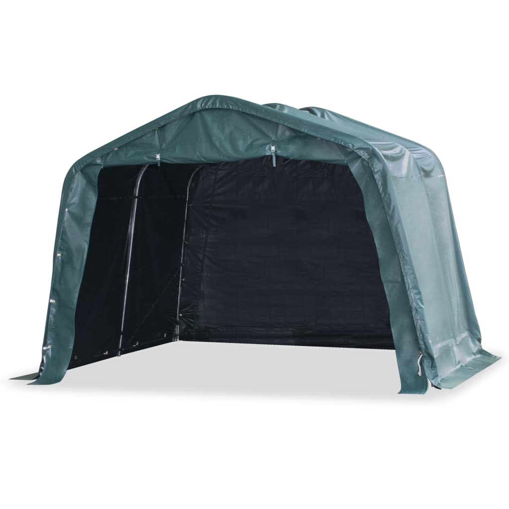 Weidezelt Pvc 550 G/M² 3,3×6,4 M Dunkelgrün