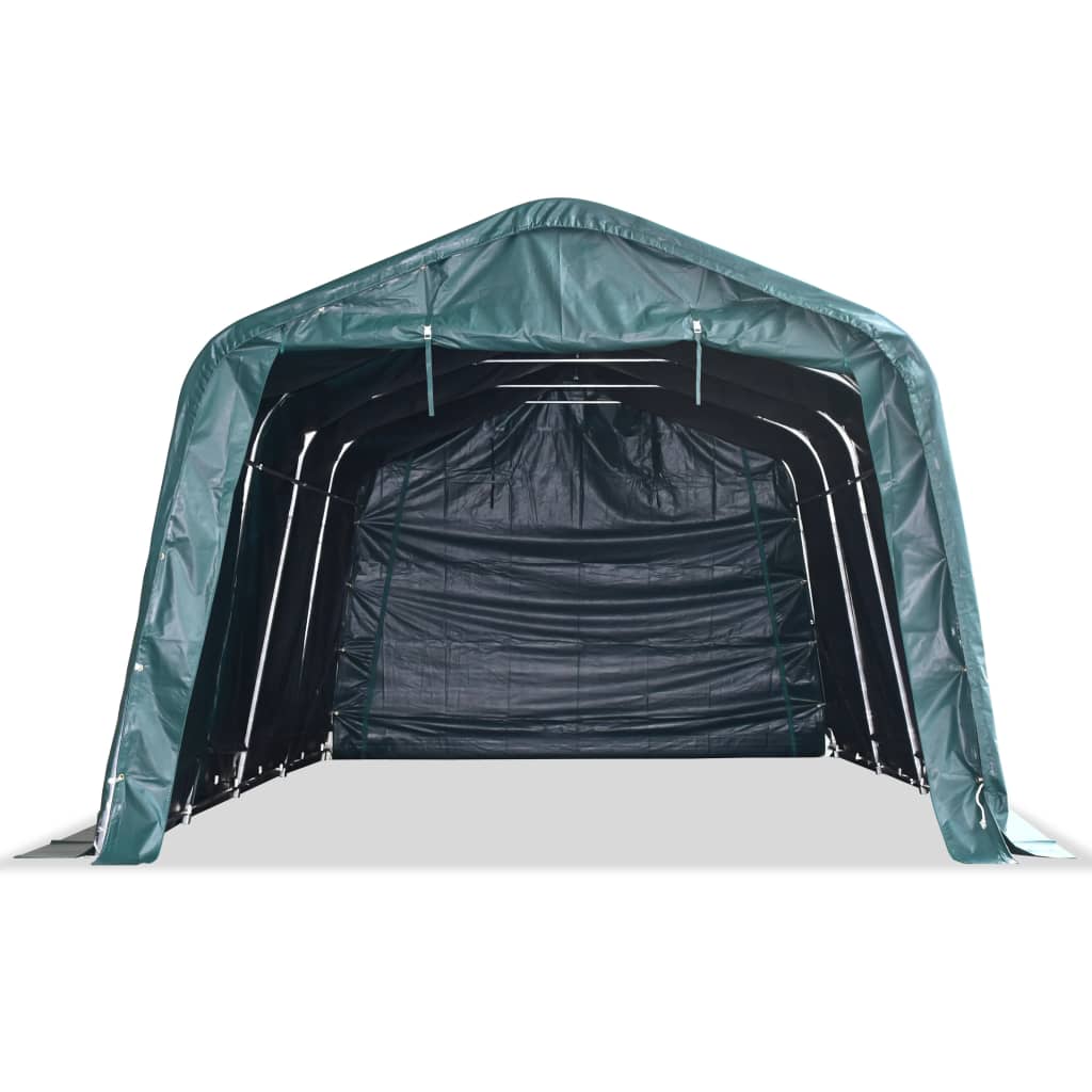 Weidezelt Pvc 550 G/M² 3,3×6,4 M Dunkelgrün