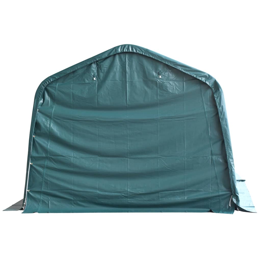 Weidezelt Pvc 550 G/M² 3,3×6,4 M Dunkelgrün