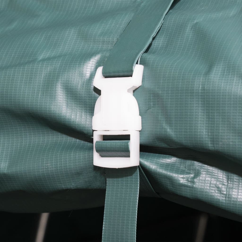 Weidezelt Pvc 550 G/M² 3,3×6,4 M Dunkelgrün