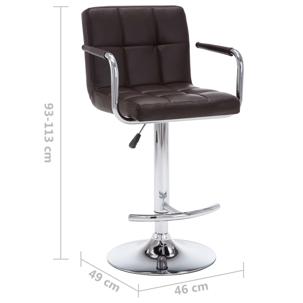 Barhocker 2 Stk. Kunstleder