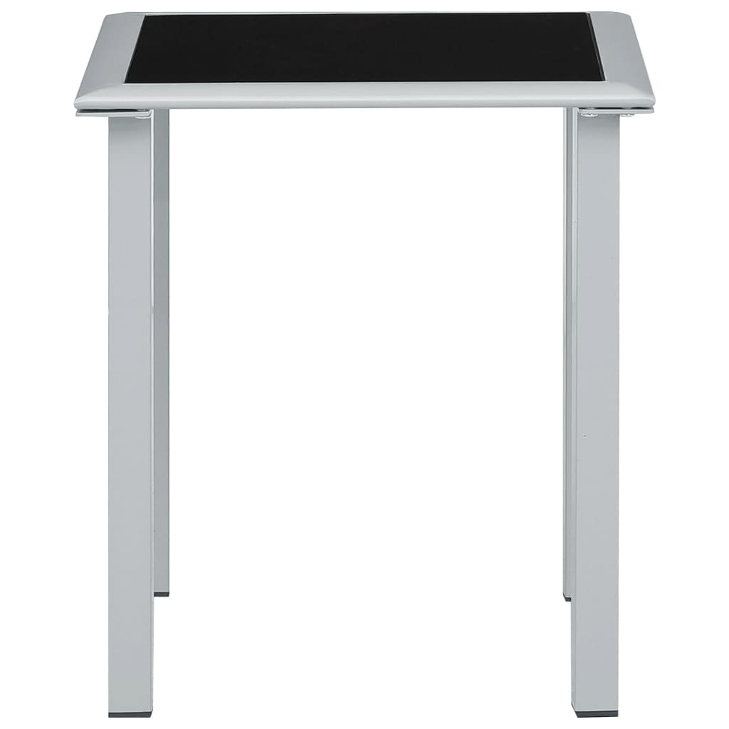 Sonnenliegen 2 Stk. Mit Tisch Aluminium Cremeweiß
