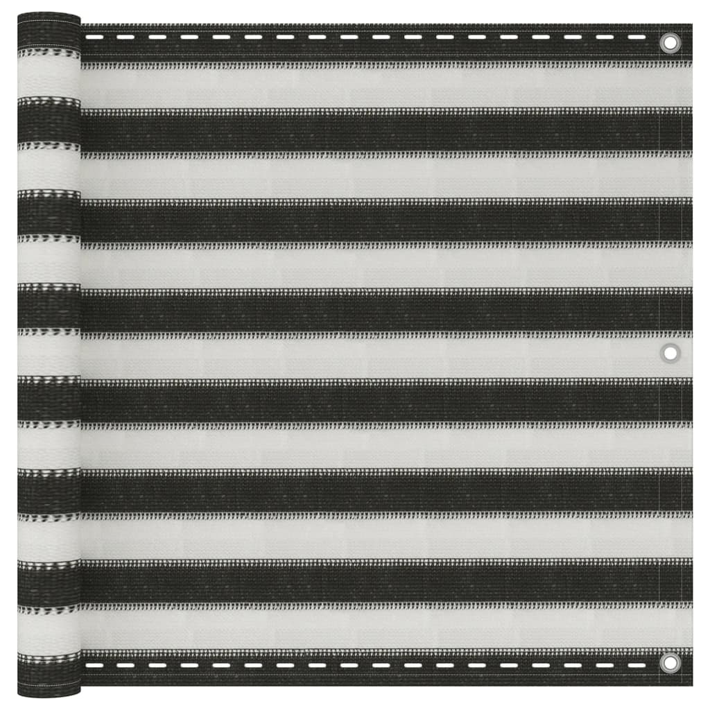 Balkon-Sichtschutz Hdpe Anthrazit Und Weiß