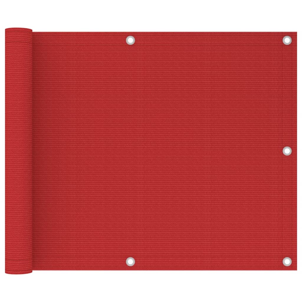 Balkon-Sichtschutz Hdpe Rot