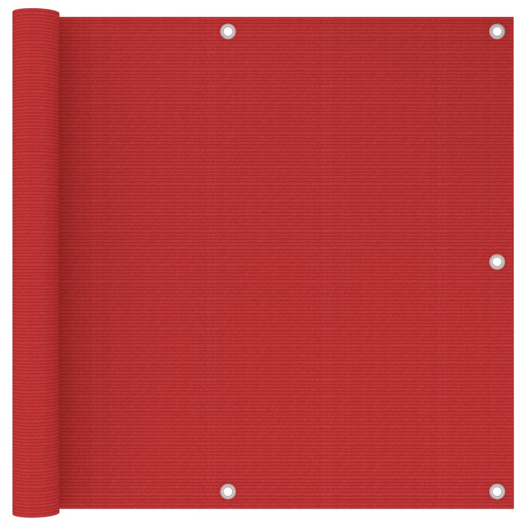 Balkon-Sichtschutz Hdpe Rot