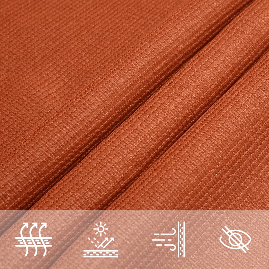 Sonnensegel 160 G/M² Quadratisch Hdpe Orange