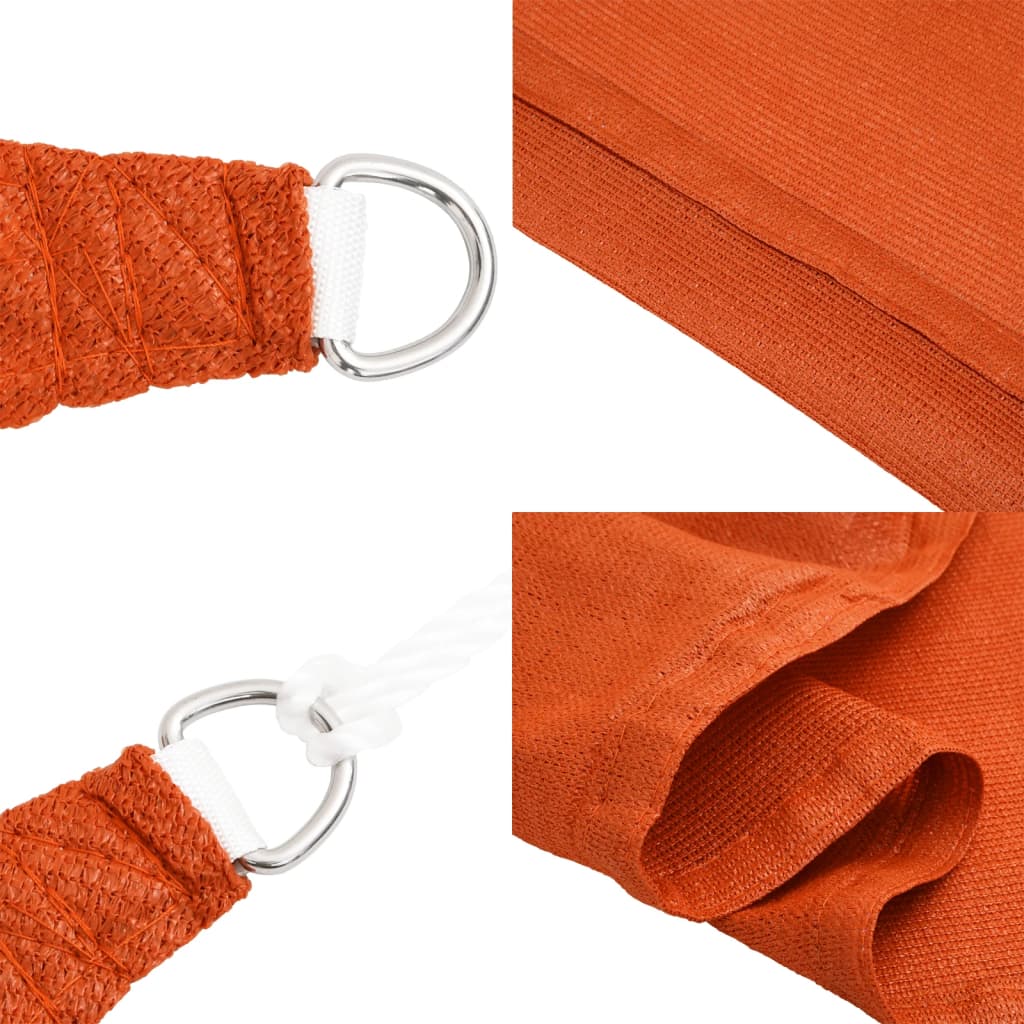 Sonnensegel 160 G/M² Quadratisch Hdpe Orange