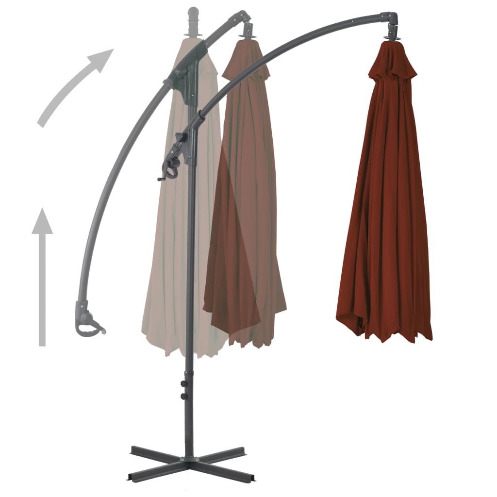 Ampelschirm Mit Stahl-Mast 250X250 Cm