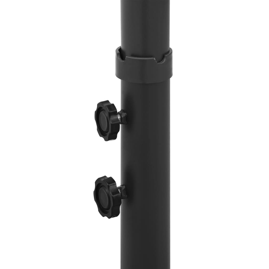Doppel-Sonnenschirm Mit Stahl-Mast 600 Cm Sandweiß