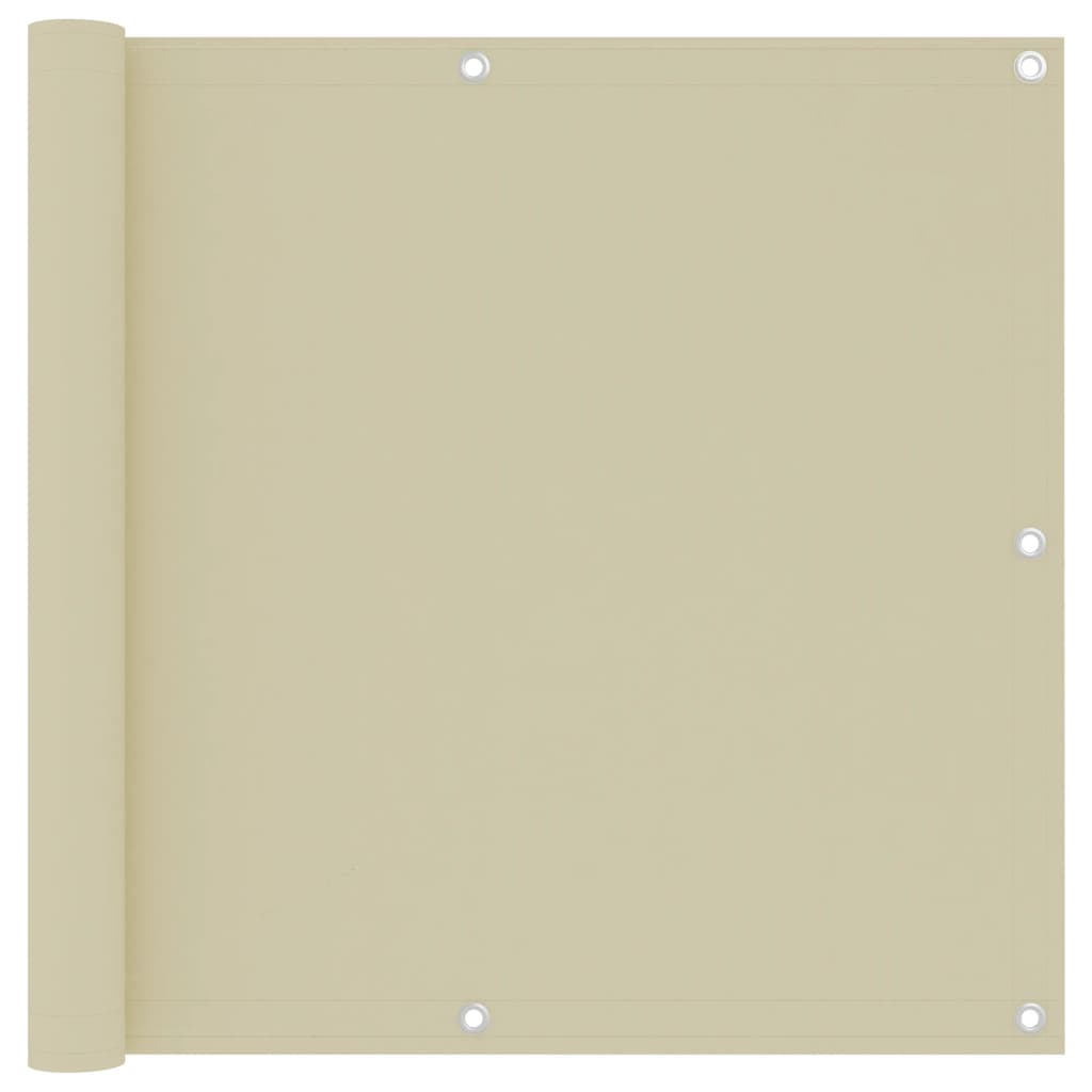 Balkon-Sichtschutz 100 % Polyester-Oxford Creme