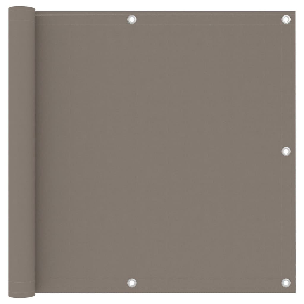 Balkon-Sichtschutz 100 % Polyester-Oxford Taupe
