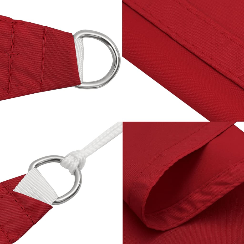 Sonnensegel Oxford-Gewebe Dreieckig Rot