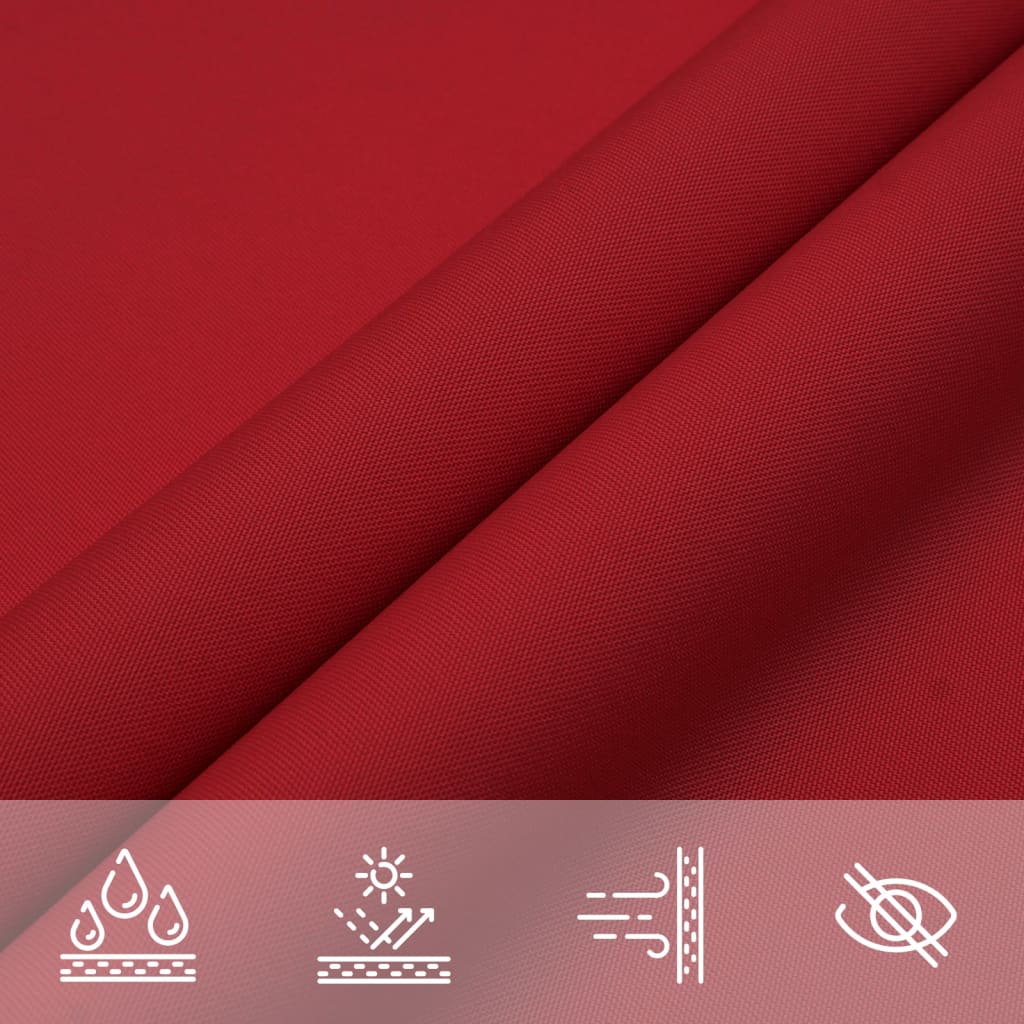 Sonnensegel Oxford-Gewebe Dreieckig Rot