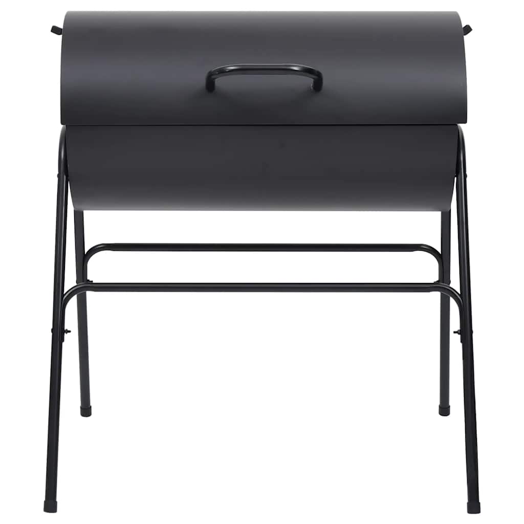 Grill Mit 2 Grillrosten Schwarz 80X95X90 Cm Stahl