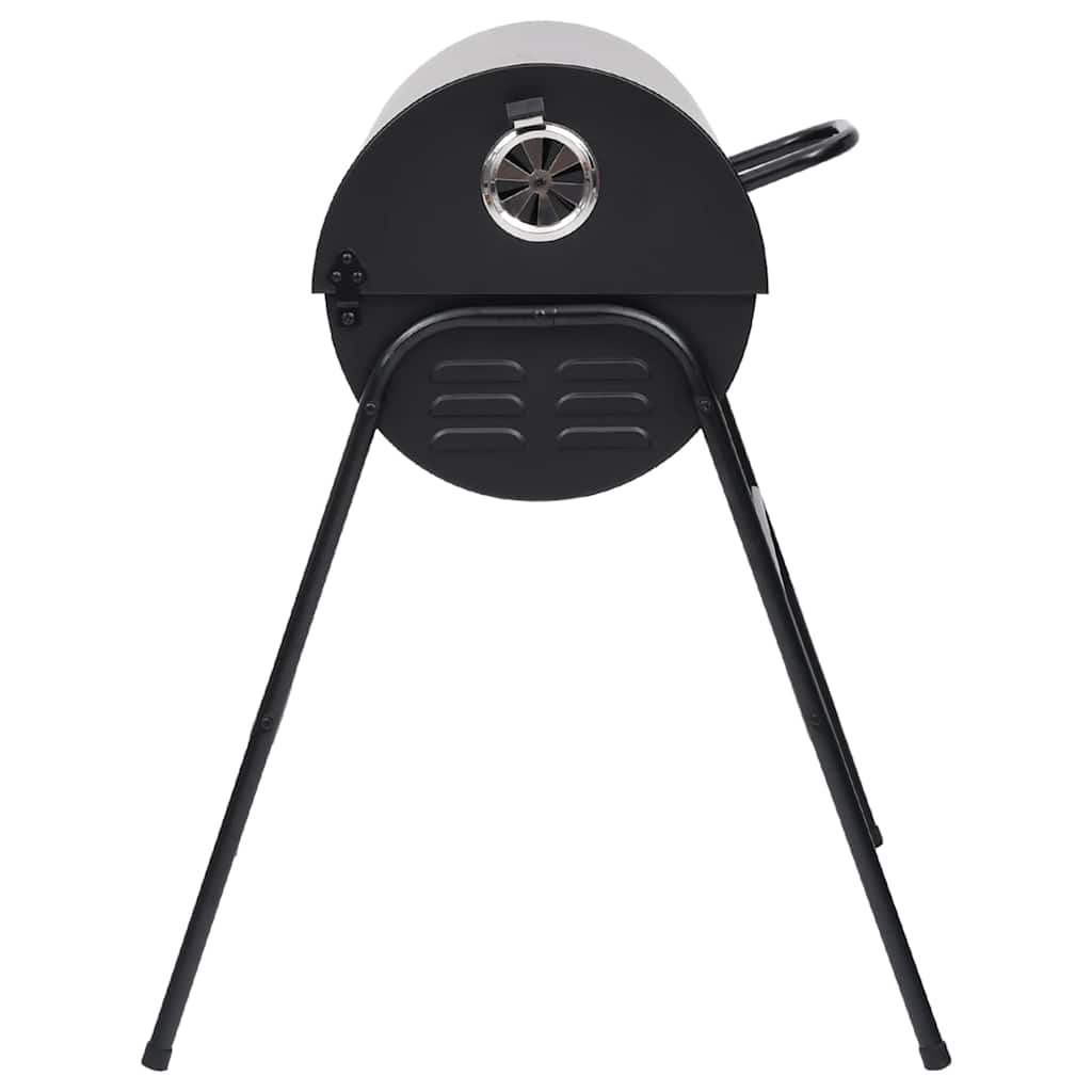 Grill Mit 2 Grillrosten Schwarz 80X95X90 Cm Stahl