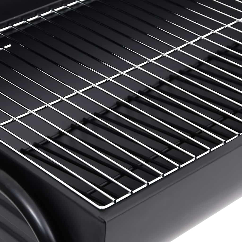 Grill Mit 2 Grillrosten Schwarz 80X95X90 Cm Stahl