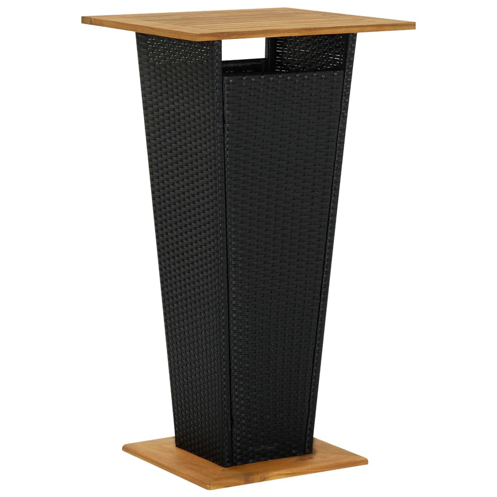 Bartisch Poly Rattan Und Massivholz Akazie