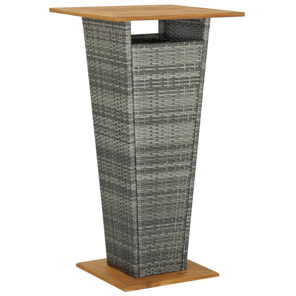 Bartisch Poly Rattan Und Massivholz Akazie