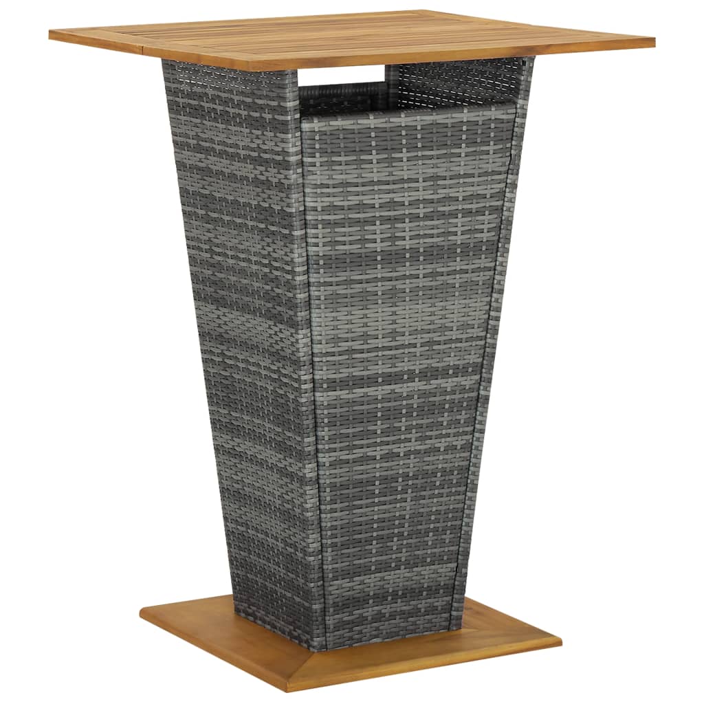 Bartisch Poly Rattan Und Massivholz Akazie