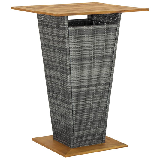 Bartisch Poly Rattan Und Massivholz Akazie
