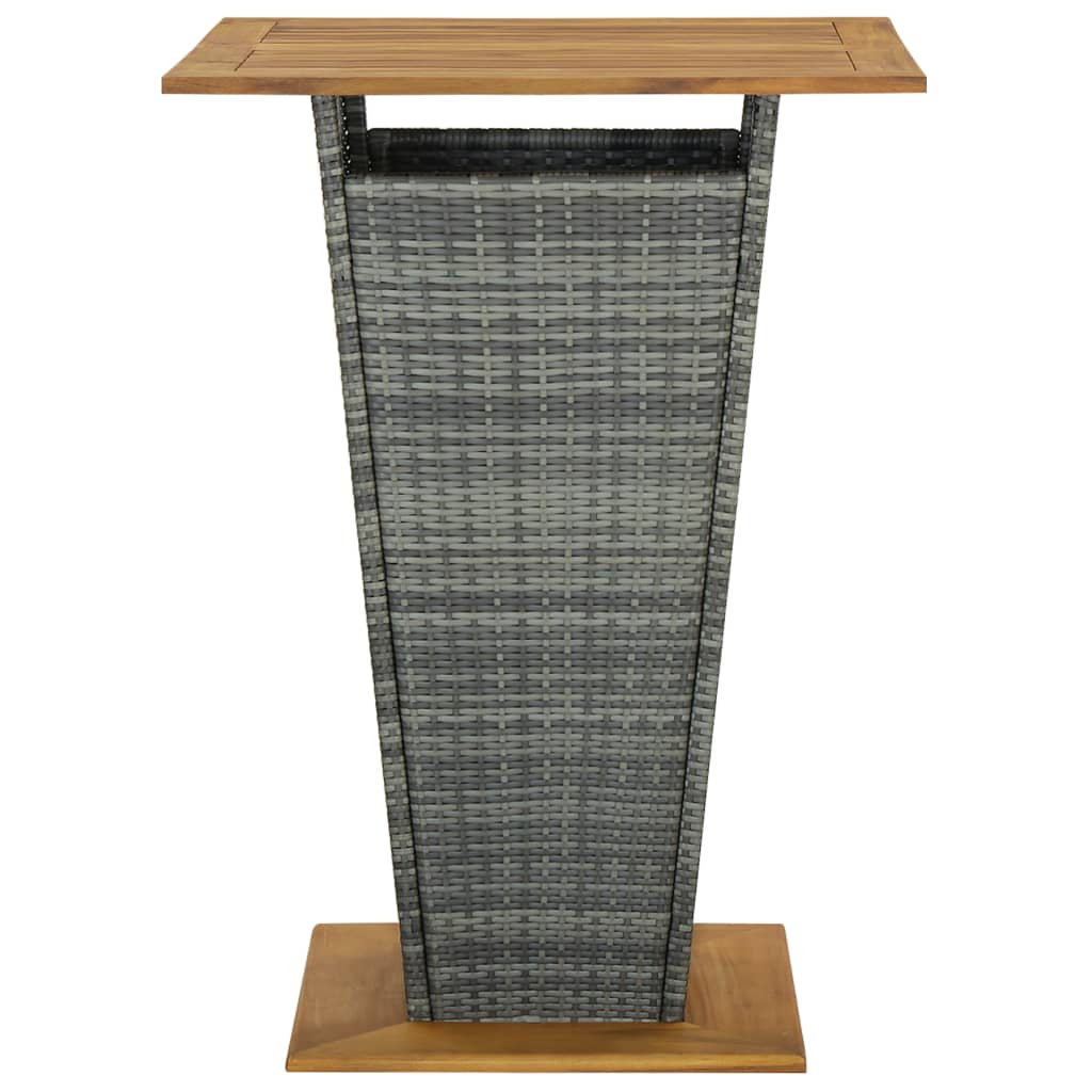Bartisch Poly Rattan Und Massivholz Akazie