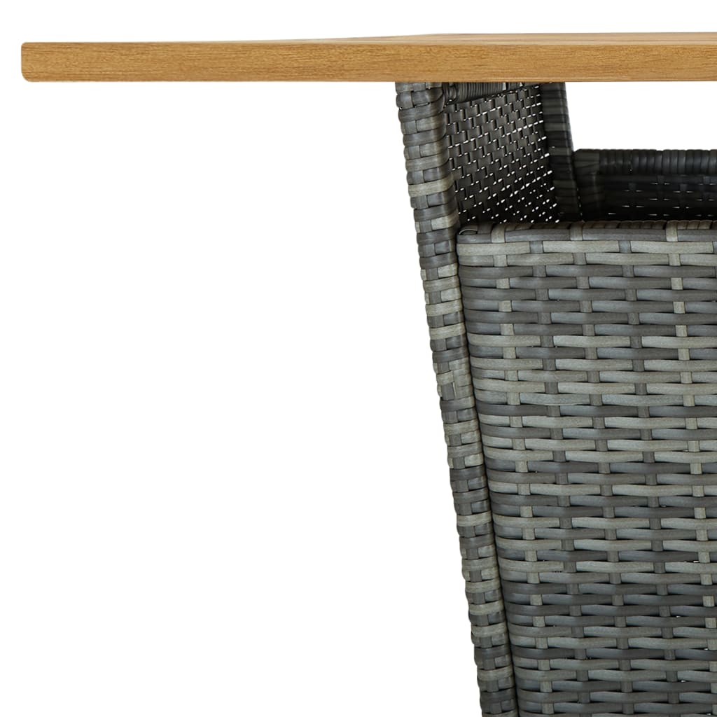 Bartisch Poly Rattan Und Massivholz Akazie