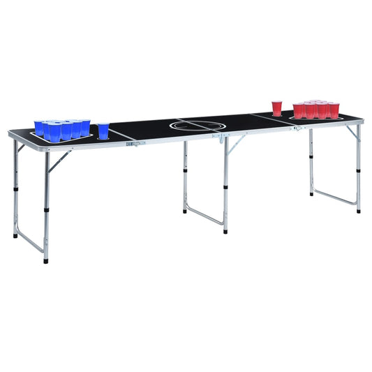 Bier-Pong-Tisch Mit Tassen Und Bällen Klappbar 240 Cm