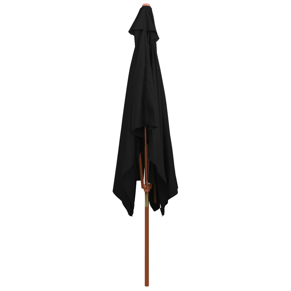 Sonnenschirm Mit Holz-Mast 200X300 Cm