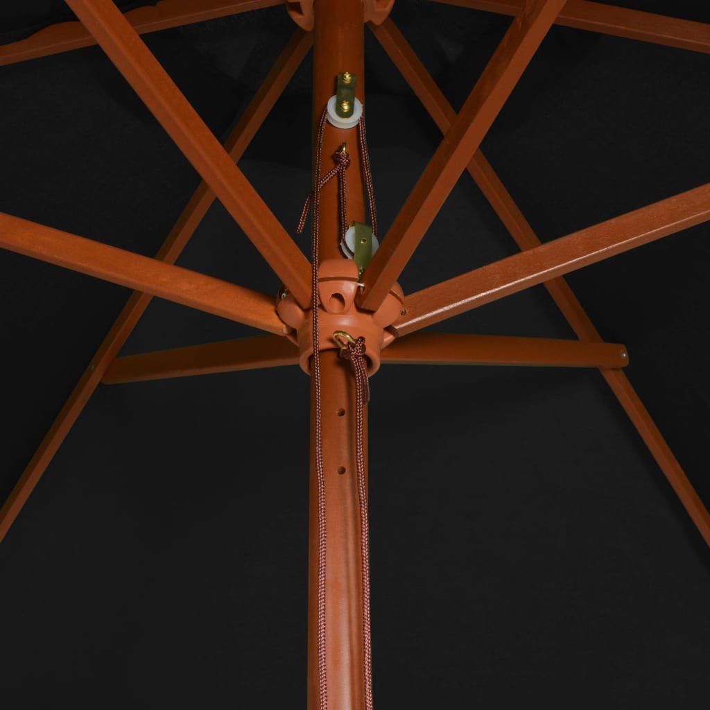 Sonnenschirm Mit Holz-Mast 200X300 Cm