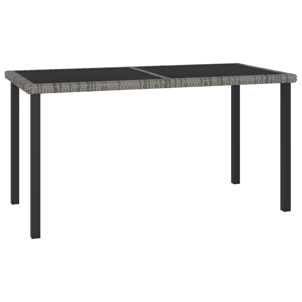 Garten-Esstisch Poly Rattan