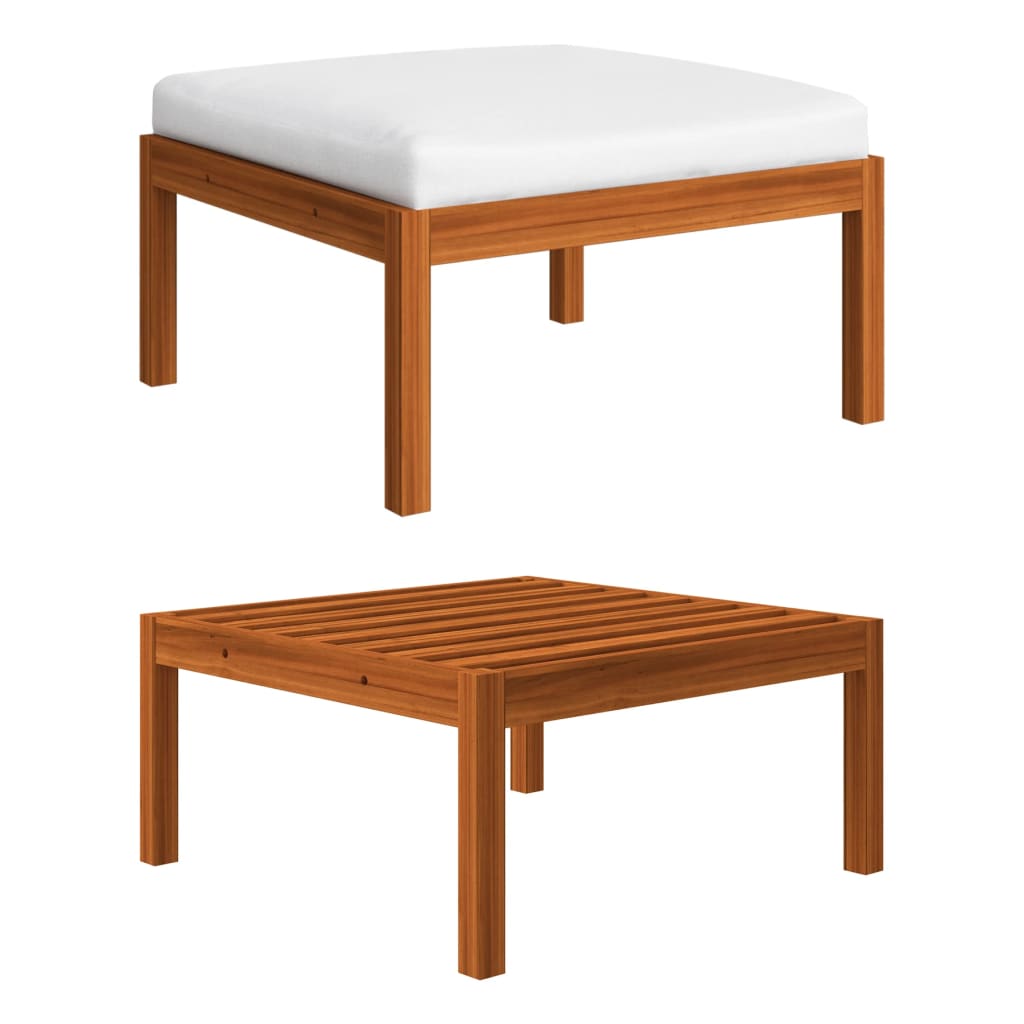 Garten-Ecksofas 2 Stk. Mit Auflagen Akazie Massivholz