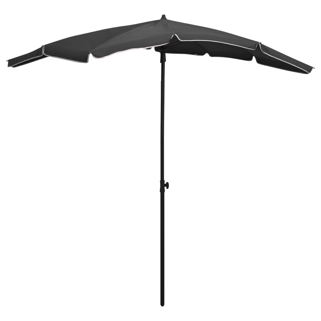 Sonnenschirm Mit Mast 200X130 Cm Rot