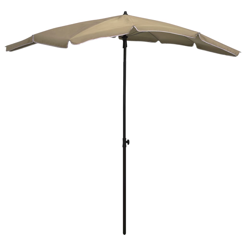 Sonnenschirm Mit Mast 200X130 Cm Rot