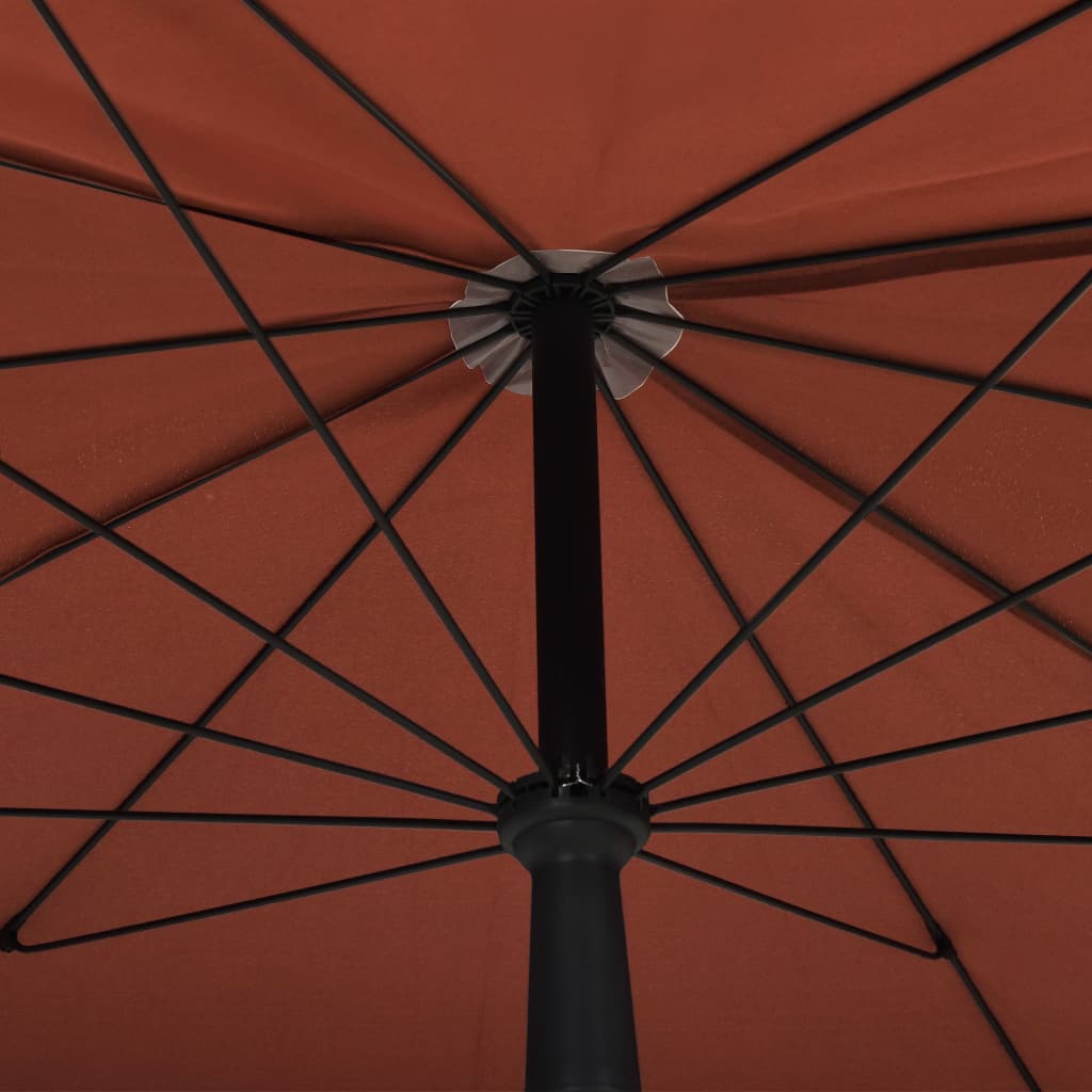 Sonnenschirm Mit Mast 200X130 Cm Rot