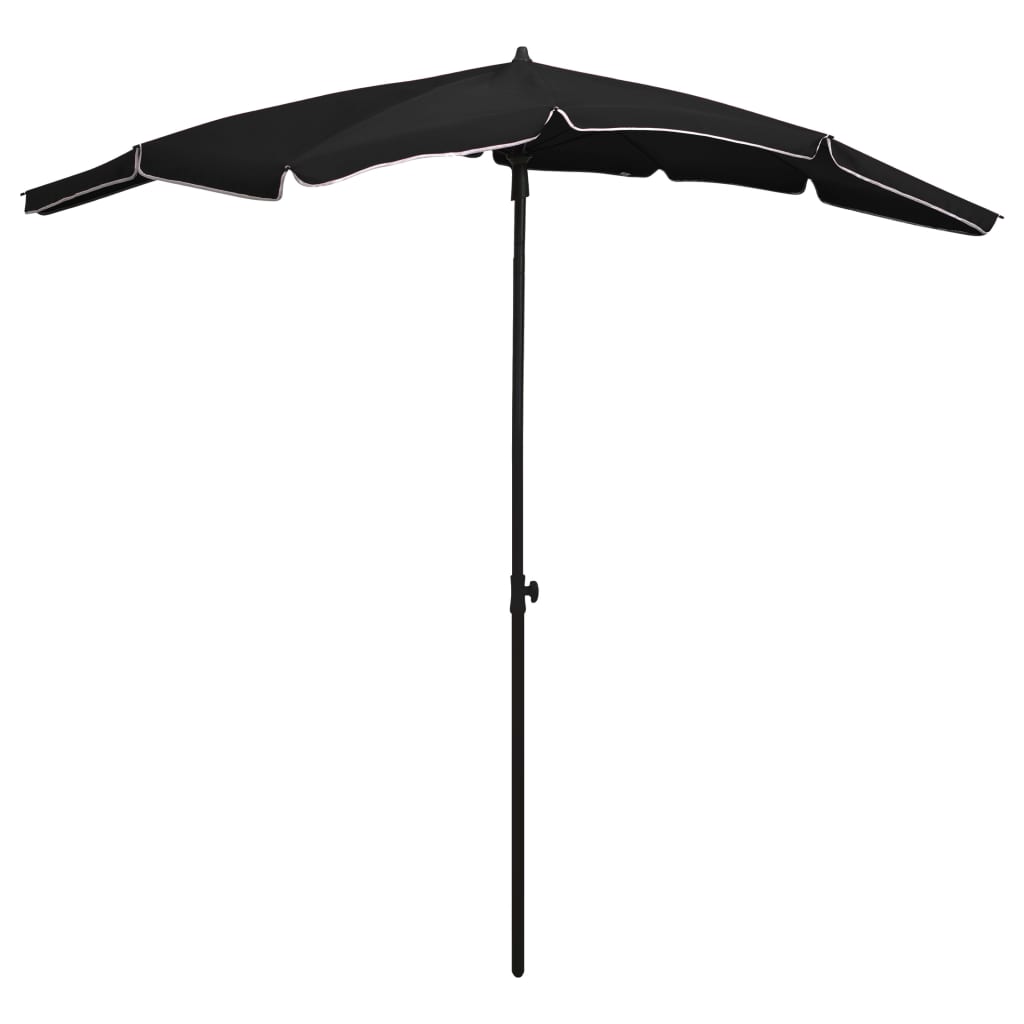 Sonnenschirm Mit Mast 200X130 Cm Rot