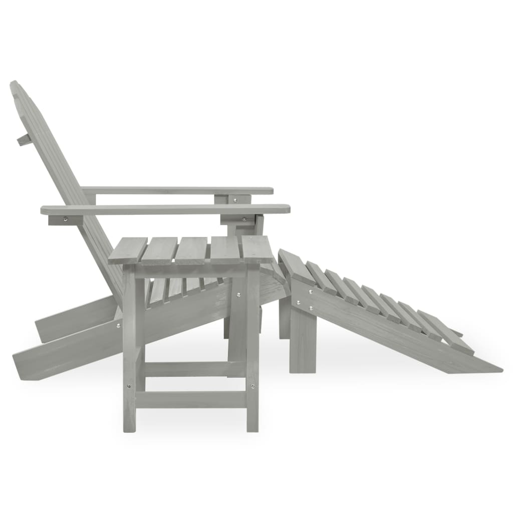 Adirondack-Gartenstuhl Mit Fußstütze & Tisch Tannenholz
