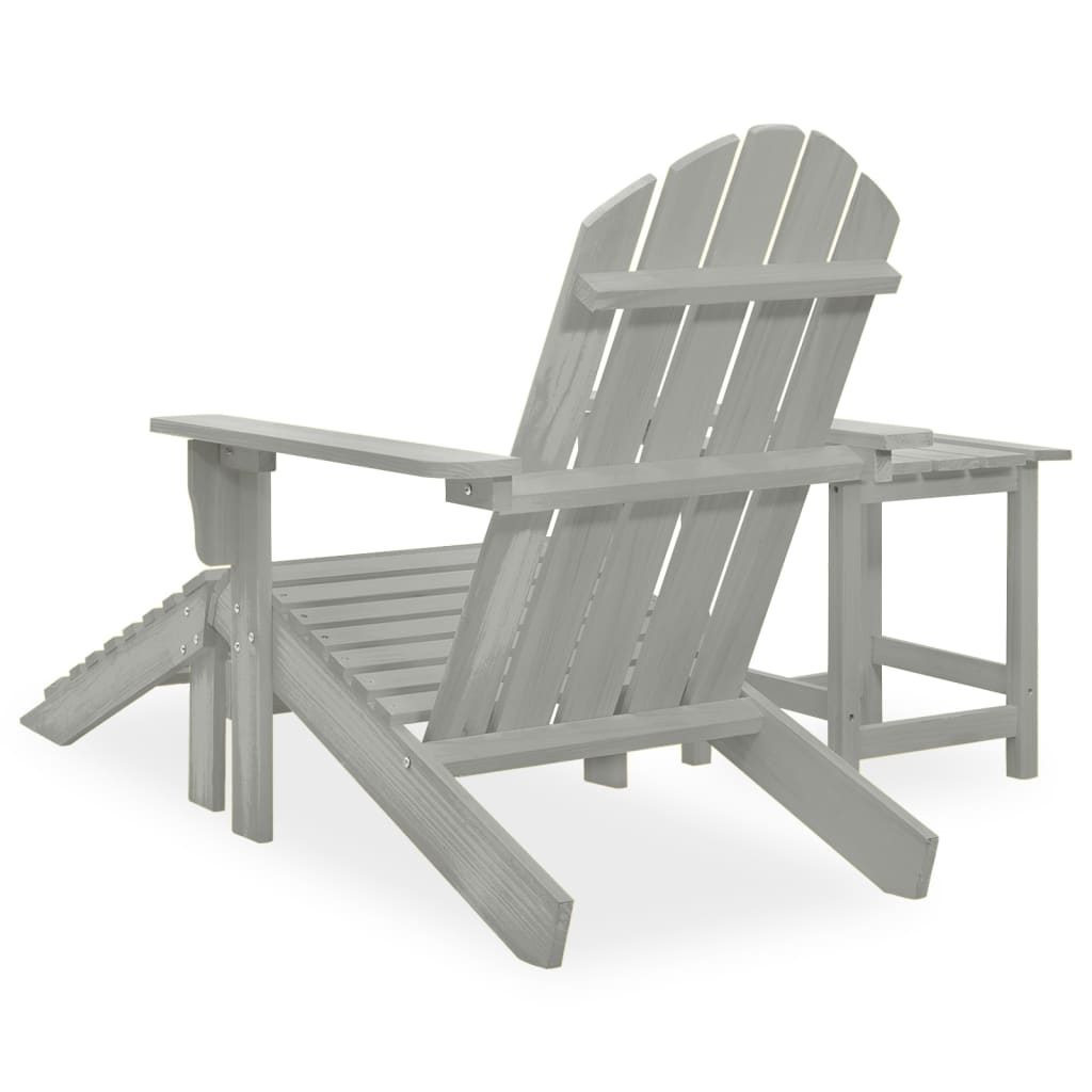 Adirondack-Gartenstuhl Mit Fußstütze & Tisch Tannenholz