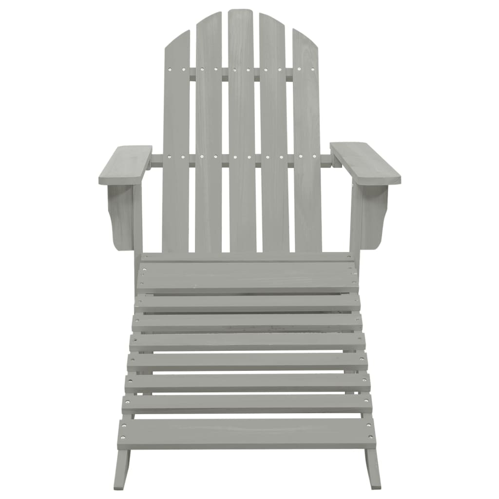 Adirondack-Gartenstuhl Mit Fußstütze & Tisch Tannenholz