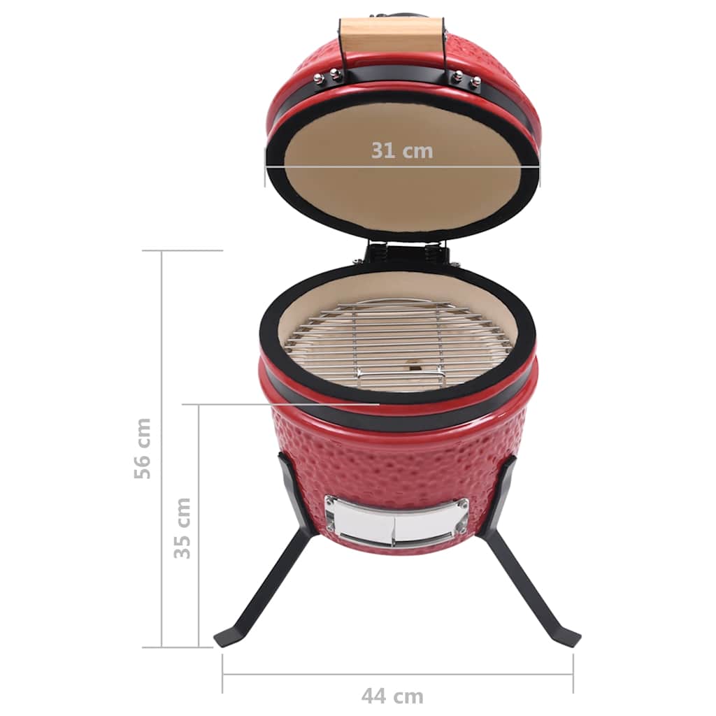 2-In-1 Kamado-Grill Smoker Keramik 56 Cm