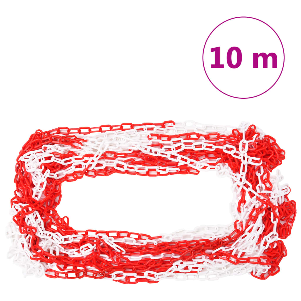 Absperrpfosten 10 Stk. Mit Kette 75 Cm Pe